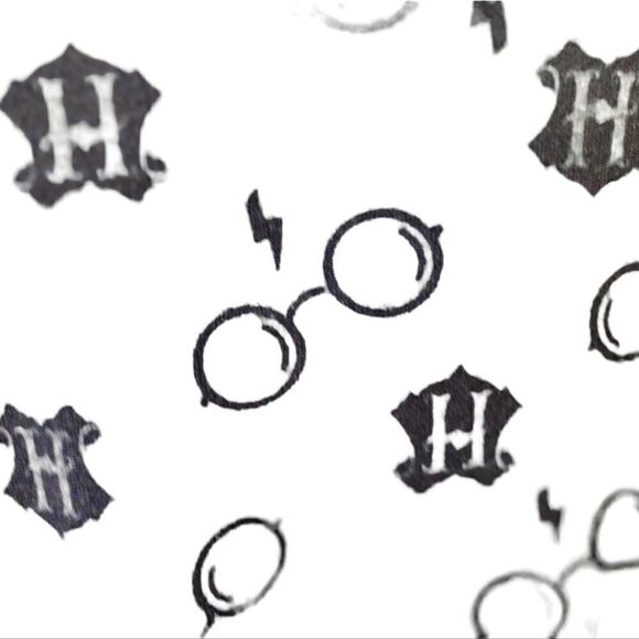 HARRY POTTER  LOUNGE SET WIZARDING WORLD LOGO KNIT Blue/Gray  Cozy  2-Piece - Picture 5 of 12